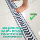 Ralo Grelha Linear 10x200cm Reforçada Anti Insetos Em Alumíni