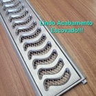 Ralo Grelha Linear 10x250cm Reforçada, Anti Insetos Em Alumín