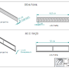 Ralo Grelha Linear 10x250cm Reforçada, Anti Insetos Em Alumín