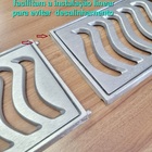 Ralo Grelha Linear 15x100cm Elite Reforçado Em Alumínio Com A