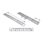 Ralo Grelha Linear Com Caixilho Em Alumínio Marrom 20x100cm