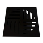 Ralo Grelha Quadrada Com Fecho Automático Preto 15cm Estrela