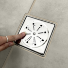 Ralo Grelha Quadrado 10x10 Com Fecho Tampa Ralo Sistema Abre