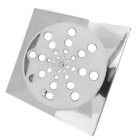 Ralo Grelha Quadrado 10x10cm Aço Inox Abre e Fecha CasaGrande