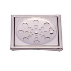 Ralo Grelha Quadrado Com Fecho E Caixilho 10 Cm Inox