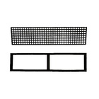 Ralo Grelha Quadriculada E Caixilho Ferro Fundido 25x100cm