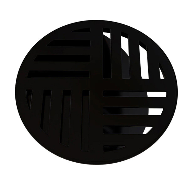 Ralo Grelha Redonda Com Fecho Automático Preto 15cm Estrela