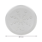 Ralo Grelha Redondo Grande com Fecho Inox 304 Cromado Equation