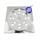 Ralo Grelha Tampa em Aço Inox Quadrada 10 x 10 Para Box de Ba