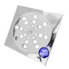 Ralo Grelha Tampa em Aço Inox Quadrada 10 x 10 Para Box de Ba