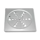 Ralo Grelha Tampa em Aço Inox Quadrada 15 x 15 Para Box de Ba