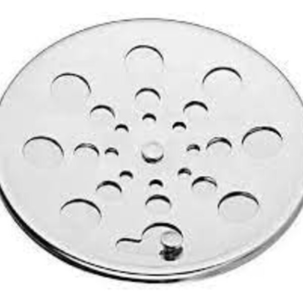 Ralo Grelha Tampa em Aço Inox Redonda 10 x 10 Para Box de Ban