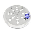 Ralo Grelha Tampa em Aço Inox Redonda 10 x 10 Para Box de Ban