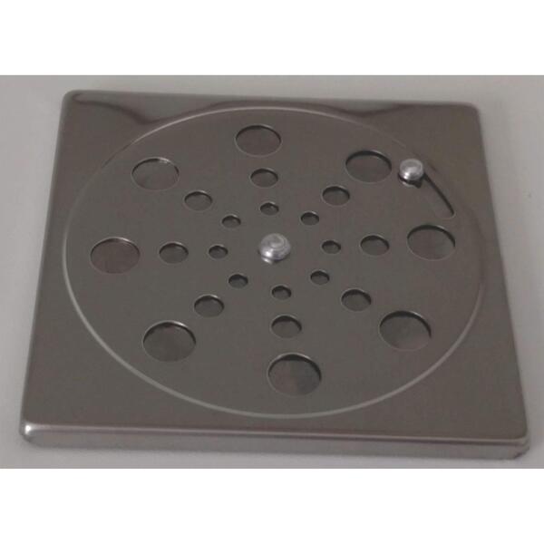 Ralo Grelha Tampa em Aço Inox Redonda 15 x 15 Para Box de Ban
