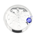 Ralo Grelha Tampa em Aço Inox Redonda 15 x 15 Para Box de Ban