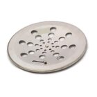 Ralo Grelha Tampa em Aço Inox Redonda 15 x 15 Para Box de Ban
