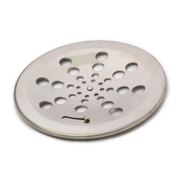Ralo Grelha Tampa em Aço Inox Redonda 15 x 15 Para Box de Ban