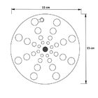 Ralo Grelha Tampa em Aço Inox Redonda 15 x 15 Para Box de Ban