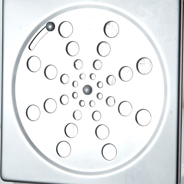 Ralo Grelha Tampa Quadrado 15x15 Inox Rotativo - Demima