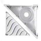 Ralo Hide Triangular Tampa Oculta Branca 24x17x17cm Jjm