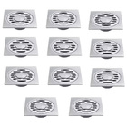 Ralo Inox 10x10 Kit 11 Uni Banheiro Varanda Lavabo Higienico