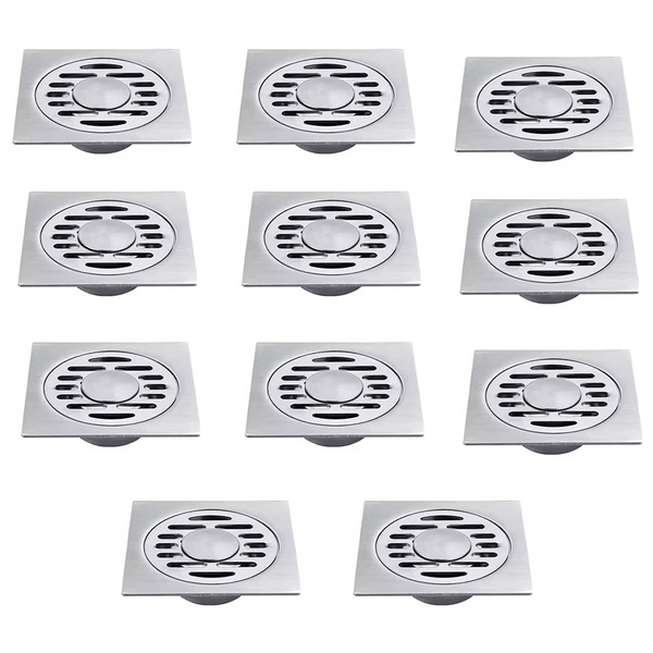 Ralo Inox 10x10 Kit 11 Uni Banheiro Varanda Lavabo Higienico