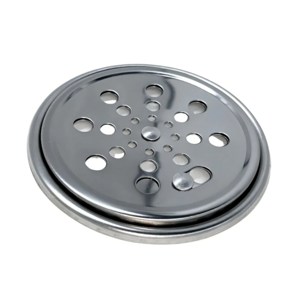 Ralo Inox 15x15cm Redondo Fecho Inteligente Vestiário Empresa