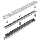 Ralo Inox Com Coletor - Frontal Dimensões:800x90x60