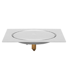 Ralo Inteligente Click 10x10 Quadrado Inox Com Caixilho Para