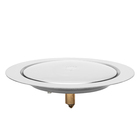 Ralo Inteligente Click 15x15 Redondo Inox Com Caixilho Para B