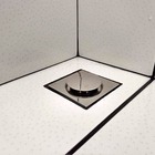 Ralo Inteligente Click Banheiro 10x10 Cm Inox Com Veda Cheiro