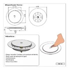 Ralo Inteligente Click P/ Banheiro Redondo 15x15 Veda Cheiro