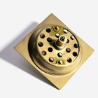 Ralo Inteligente Click Up 10x10 Inox Dourado