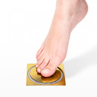 Ralo Inteligente Click Up 10x10 Inox Dourado