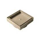 Ralo Invisível 10x10cm Bege Estrela