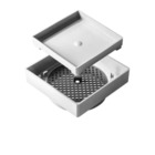 Ralo Invisível 10x10cm Branco Estrela