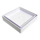 Ralo Invisível 10x10cm Branco Estrela