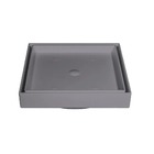 Ralo Invisível 10x10cm Cinza Estrela