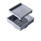 Ralo Invisível 10x10cm Cinza Estrela