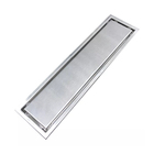 Ralo Invisivel Chapa Linear 30cm Inox Escovado Anti Odor Cant