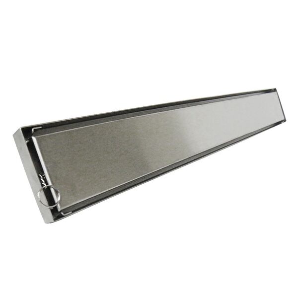 Ralo Invisivel Linear Aço Inox 60cm Anti Odor Insetos Tampa E