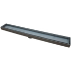 Ralo Invisivel Linear Oculto Banho Cozinha 5x90cm Cinza