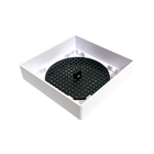 Ralo Invisível Oculto Com Tela 10x10 Square Quadrado Branco