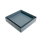 Ralo Invisível Oculto Com Tela 10x10 Square Quadrado Cinza