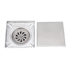 Ralo Invisível Oculto Tampa Oculta Inox Quadrado 15x15