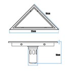 Ralo Invisível Oculto Triangular Emma Decor (n É Pvc)
