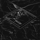 Ralo Invisível Preto 15 X 15 Cm - 1619