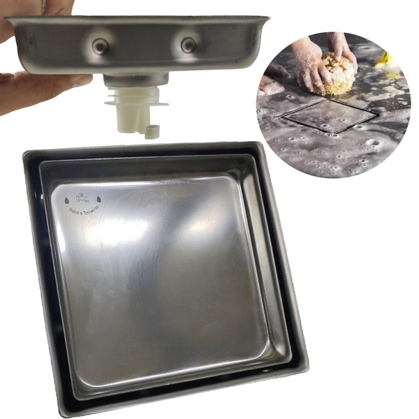 Ralo Invisivel Quadrado Discreto 10x10 Linear Anti Inseto Odo