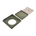 Ralo Invisível Rebaixado Adaptado Caixa Sifonada Bege 18cm