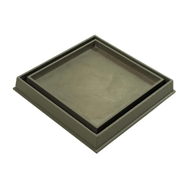 Ralo Invisível Rebaixado Adaptado Caixa Sifonada Bege 18cm